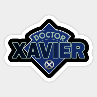 Doctor Charles Xavier - Doctor Who Style Logo Sticker